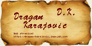 Dragan Karajović vizit kartica